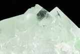 Glass-Clear, Green Cubic Fluorite Crystals - China #205562-2